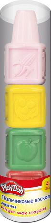 Play-Doh Мелки восковые Пальчиковые 4 шт