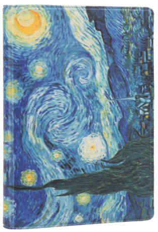 Визитница Mitya Veselkov "Ван Гог. Звездная ночь", цвет: синий, желтый. VIZAM027
