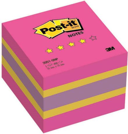 Клейкая бумага для заметок Post-it Original "Осень", 416812, 5,1 x 5,1 см, 400 листов
