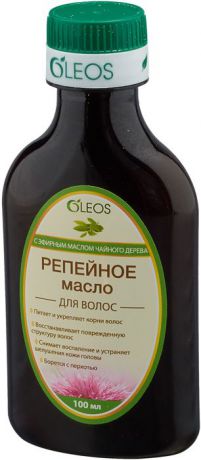 Репейное масло с эфирным маслом чайного дерева Oleos, 100 мл
