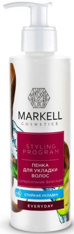 Пенка для укладки волос Markell "Everyday", сильная фиксация, 200 мл