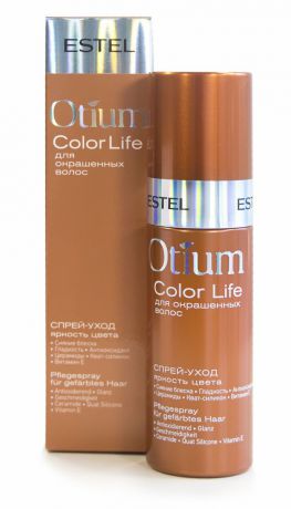 Estel Otium Blossom - Спрей-уход для окрашенных волос "Яркость цвета" 100 мл