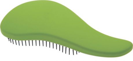 Dewal Beauty Щетка массажная, для легкого расчесывания волос, мини, цвет: зеленый, черный