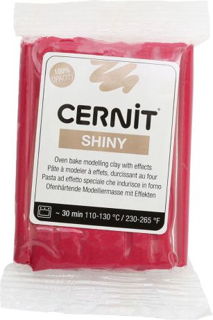 Глина полимерная Cernit "Shiny", запекаемая, цвет: красный, 56 г
