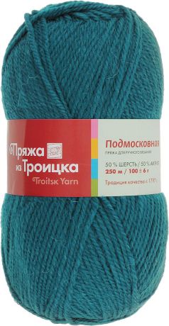 Пряжа для вязания "Подмосковная", цвет: морская волна (0339), 250 м, 100 г, 10 шт