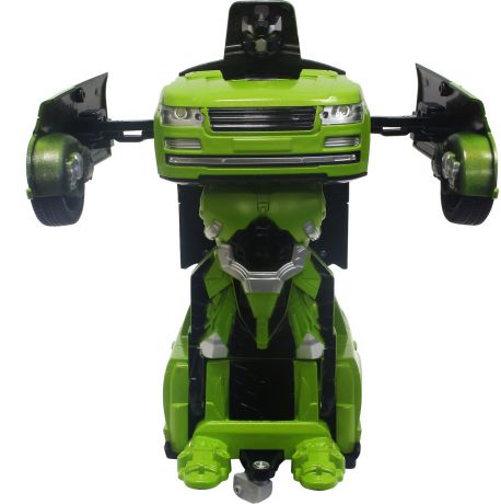 1TOY Робот-трансформер на радиоуправлении Джип цвет зеленый