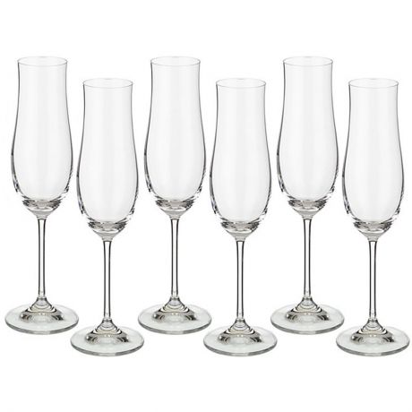 Набор бокалов для шампанского Bohemia Crystal "Attimo", 180 мл, 6 шт