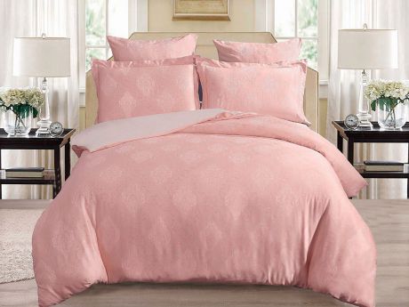 Комплект постельного белья Cleo Soft Cotton, семейный, 41/001-SC, розовый, наволочки 50х70, 70х70