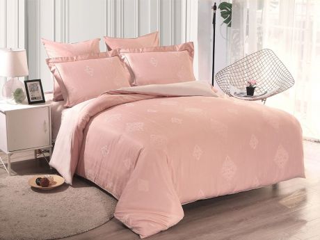 Комплект постельного белья Cleo Soft Cotton, 2-спальный, 21/014-SC, персиковый, наволочки 50х70, 70х70