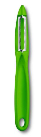 Овощечистка "Victorinox", двустороннее зубчатое лезвие, цвет: зеленый