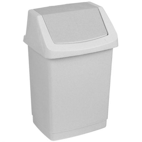 Контейнер для мусора Curver "Клик-ит", цвет: серый люкс (гранит), 15 л