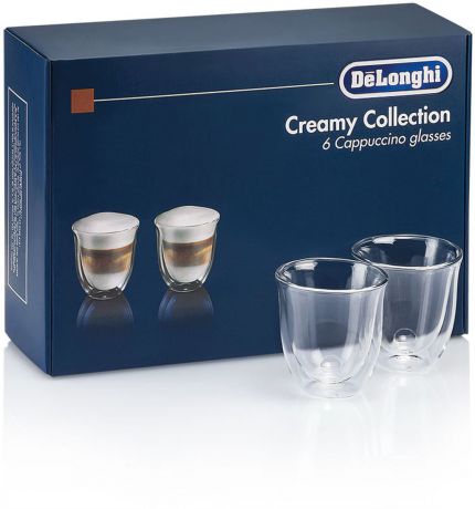 DeLonghi Cappuccino Glasses Set чашки, 6 шт