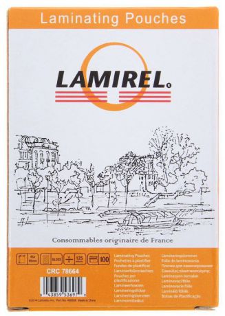 Lamirel LA-78664 65 x 95 мм пленка для ламинирования, 125 мкм (100 шт)