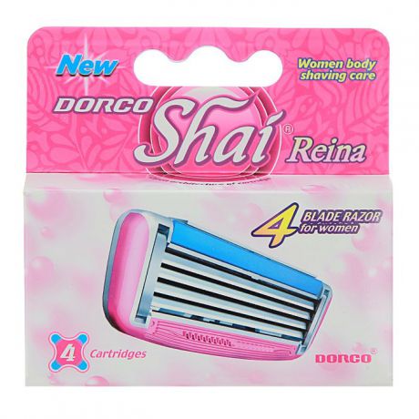 Сменные кассеты Dorco Shai "Reina", 4 шт