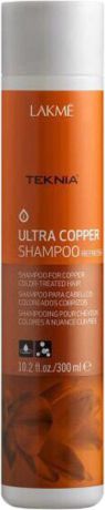 Шампунь Lakme Teknia Ultra Copper Shampoo "Медный", для поддержания оттенка окрашенных волос, 300 мл