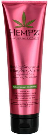 Hempz Blushing Grapefruit&Raspberry Creme Conditioner Кондиционер грейпфрут и Малина для сохранения цвета и блеска окрашенных волос, 265 мл