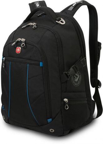 Рюкзак городской "Wenger", с отделением для ноутбука 15" , цвет: черный, синий, 32 л