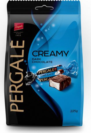Конфеты Pergale, со сливочной начинкой в темном шоколаде, 225 г