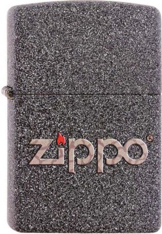 Зажигалка Zippo "Classic", цвет: серый, 3,6 х 1,2 х 5,6 см. 211 SNAKESKIN ZIPPO LOGO
