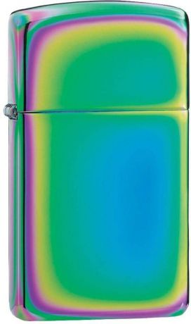 Зажигалка Zippo "Slim", цвет: разноцветный, 3 х 1 х 5,5 см. 24378