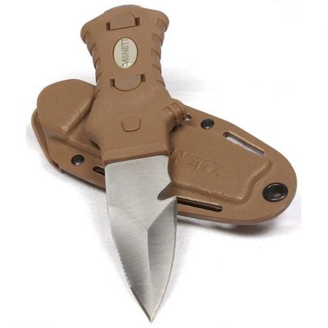 Нож McNett Tactical "Samish Stiletto Coyote Handle", цвет: светло-коричневый