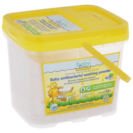 Babyline Стиральный порошок, детский, на основе натуральных ингредиентов, 1,5 кг