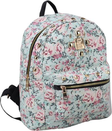 Рюкзак "Цветы", бирюзовый. 3805614