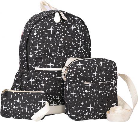 Рюкзак "Звезды", сумка, футляр, черный. 2825967