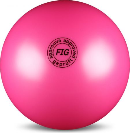 Мяч гимнастический Indigo, цвет: фуксия, диаметр 19 см