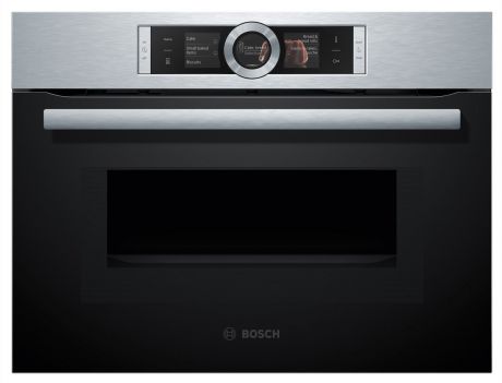 Духовой шкаф Bosch CMG636BS1, электрический, черный, серебристый