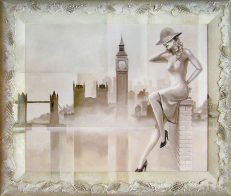 Картина Dekart "Девушка в Лондоне", 61,5 х 51,5 х 2 см