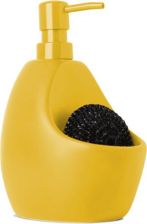 Диспенсер для мыла Umbra "Joey", с подставкой для губки, цвет: канареечно-желтый, 20,3 х 10,2 х 12,7 см