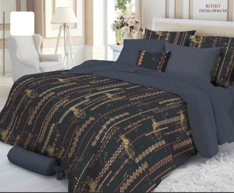 Комплект постельного белья Verossa Boho, 735000, наволочки 50x70, 70x70 см