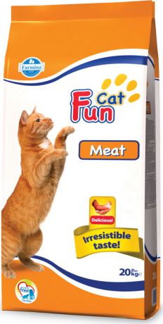 Корм сухой Farmina Fun Cat, для кошек, с мясом, 20 кг