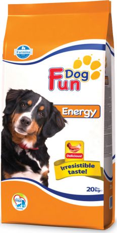 Корм сухой Farmina Fun Dog, для активных собак, с курицей, 20 кг