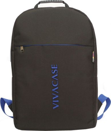 Рюкзак для ноутбука Vivacase Business для ноутбука 15,6", VCN-BBS15-bl-blue, черный, синий