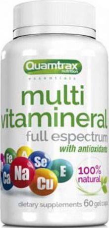 Витаминно-минеральные комплексы Quamtrax Multi Vitamineral, 60 капсул