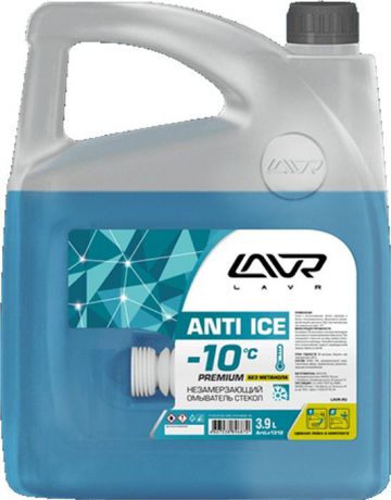 Жидкость стеклоомывателя LAVR -10°С LAVR Anti-Ice Premium, 3,9 л