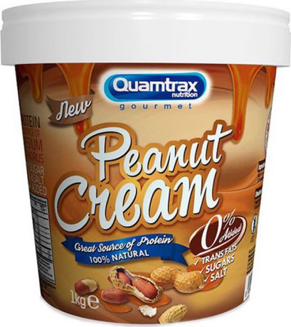 Паста арахисовая Quamtrax Peanut Cream, 1 кг