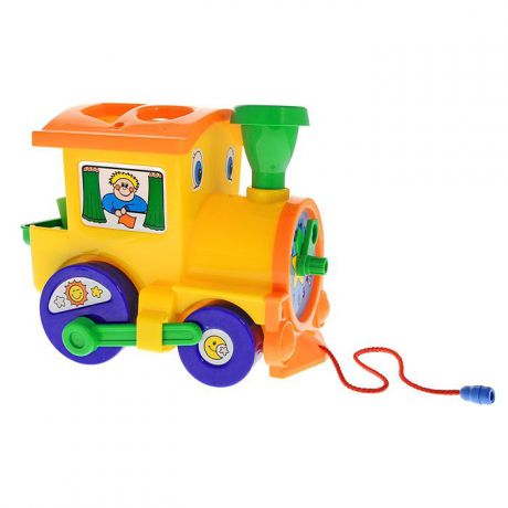Развивающая игрушка "Занимательный паровоз", цвет в ассортименте
