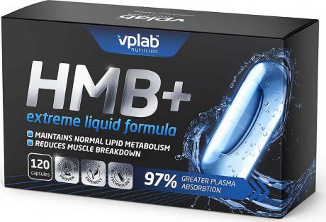 Аминокислоты VPLAB Nutrition HMB+, 120 капсул