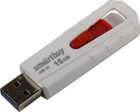USB Флеш-накопитель SmartBuy Iron, SB16GBIR-W3, 16 ГБ, white red