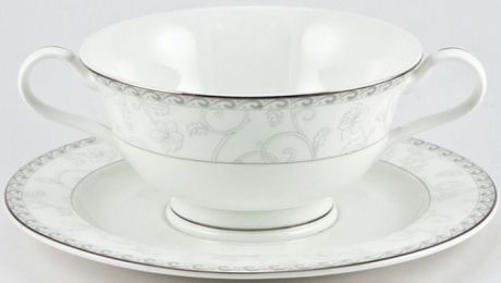 Бульонница Royal Porcelain Жизель с блюдцем, 8994/0226-27, 350 мл