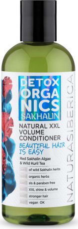 Бальзам для волос Natura Siberica Detox organics Sakhalin "Объем и уход", для всех типов волос, 270 мл