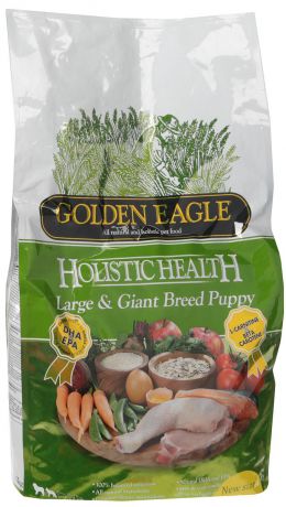 Корм сухой Golden Eagle Holistic Dog Puppy L, для щенков, на основе курицы, 6 кг