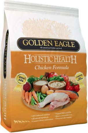 Корм сухой Golden Eagle Holistic Dog Adult Chicken, для взрослых собак, на основе курицы, 6 кг