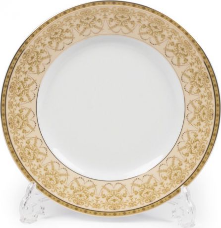 Тарелка La Rose des Sables Tiffany Or, 5300122 1785, золотой, персиковый, десертная