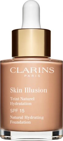 Тональный крем Clarins Skin Illusion, увлажняющий, с легким покрытием, SPF 15, тон № 107, 30 мл