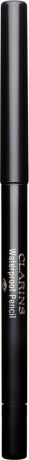 Карандаш для глаз Clarins Waterproof Pencil, автоматический, водостойкий, тон № 01, 0,29 г