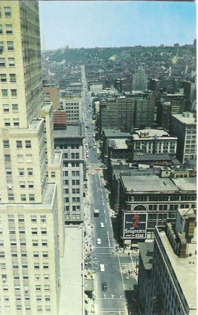 Почтовая открытка "Vine Street. Cincinnati, Ohio". США, конец ХХ века